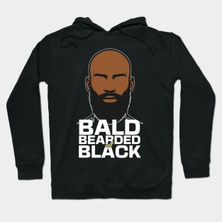 Bald Black and Bearded African American Man Hoodie